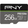 PNY PRO Elite P-SDU256V31100PRO-GE microSDXC atminties kortelė, 256 GB, UHS-I U3, A1, V30, su SD adapteriu