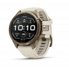 Garmin Fenix 9 Pro 010-04335-26 išmanusis laikrodis, 43 mm, rudens aukso spalvos titanas, kreminė / pilka (French Grey) silikoninė apyrankė