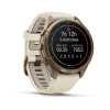 Garmin Fenix 9 Pro 010-04335-26 išmanusis laikrodis, 43 mm, rudens aukso spalvos titanas, kreminė / pilka (French Grey) silikoninė apyrankė