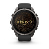 Garmin Fenix 9 Pro 010-04337-16 išmanusis laikrodis, 51 mm, Carbon Gray DLC titanas, juoda / pilka silikoninė apyrankė