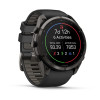 Garmin Fenix 9 Pro 010-04337-16 išmanusis laikrodis, 51 mm, Carbon Gray DLC titanas, juoda / pilka silikoninė apyrankė