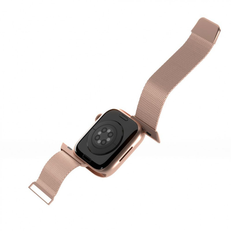 Puro Milanese PUMILAW40ROSE plieninė apyrankė Apple Watch 38/40/41 mm, rožinė