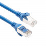 ACT FC2602 itin lankstus CAT6A S/FTP jungiamasis kabelis, 2 m, TPE, RJ45, su apsauga nuo užkliuvimo, mėlynas
