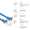 ACT FC2602 itin lankstus CAT6A S/FTP jungiamasis kabelis, 2 m, TPE, RJ45, su apsauga nuo užkliuvimo, mėlynas