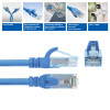 ACT FC1615 ultralankstus CAT6A U/UTP jungiamasis kabelis su RJ45 jungtimis, 15 m, TPE, su apsauga nuo užsikabinimo, mėlynas