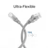 ACT FC1000 itin lankstus komutacinis kabelis, U/UTP CAT6A, TPE, RJ45, 0,5 m, pilkas