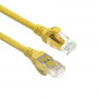 ACT FC1805 U/UTP CAT6A TPE itin lankstus komutacinis kabelis su RJ45 kištukais, 5 m, geltonas