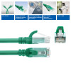 ACT FC1701 U/UTP CAT6A komutacinis kabelis, TPE, itin lankstus, RJ45, 1 m, žalias