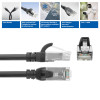 ACT FC1905 CAT6A U/UTP itin lankstus jungiamasis tinklo kabelis, 5 m, TPE, RJ45 su apsauga nuo užkabinimo, juodas