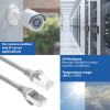 ACT FC2001 CAT6A S/FTP itin lankstus jungiamasis tinklo kabelis, 1 m, TPE, RJ45 su apsauga nuo užkabinimo, pilkas