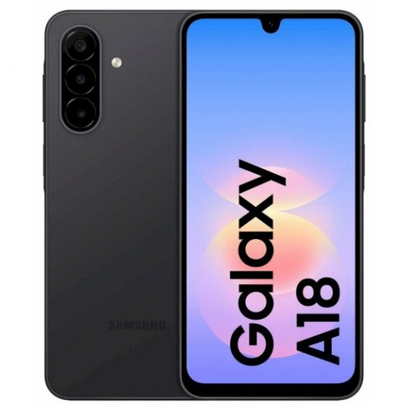 Samsung Galaxy A18 4G A185 išmanusis telefonas, Dual SIM, 4 GB RAM, 128 GB, juodas