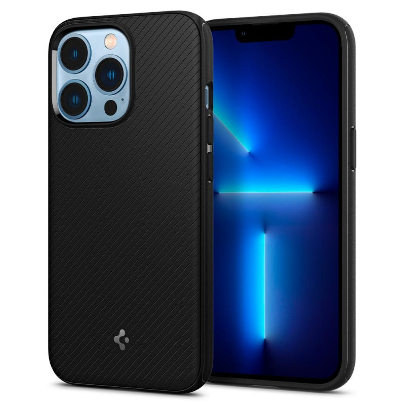 Spigen Mag Armor SPN1735BLK dėklas Apple iPhone 13 Pro, MagSafe, matinis juodas