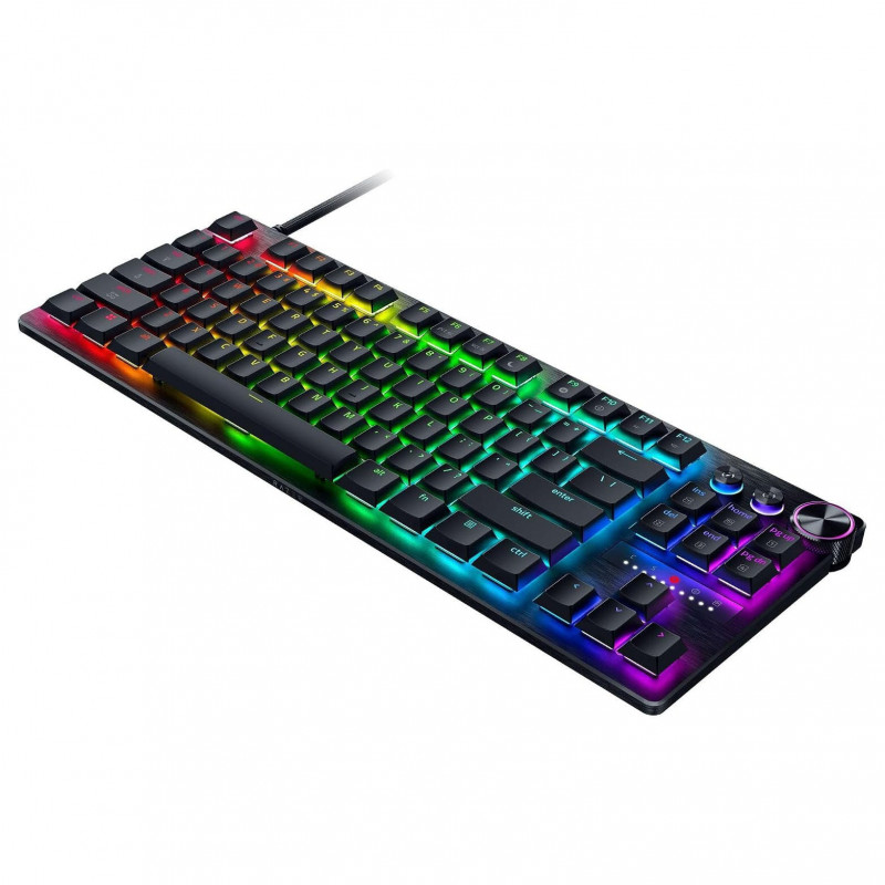Razer Huntsman V3 Pro Low-Profile TKL žaidimų klaviatūra, analoginiai jungikliai, DE (ISO) išdėstymas, juoda