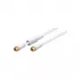 Wentronic 67298 SAT F kištukas–F kištukas, kištukas/kištukas, paauksuotas, baltas