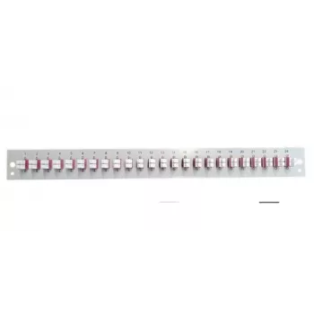 EFB Elektronik SB-FP-24SC-S-OS2 priekinis skydelis su 24 x LC duplex jungtimis, OS2, pilkas