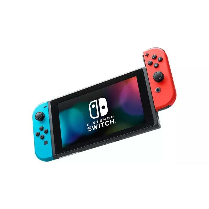 Nintendo Switch (naujas patobulintas modelis) nešiojamoji žaidimų konsolė, juoda / mėlyna / raudona, 15,8 cm (6,2 colio), 32 GB, Wi-Fi