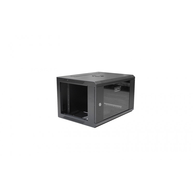 Digitus DN-W19 06U/450/B 6U sieninė spinta, juoda