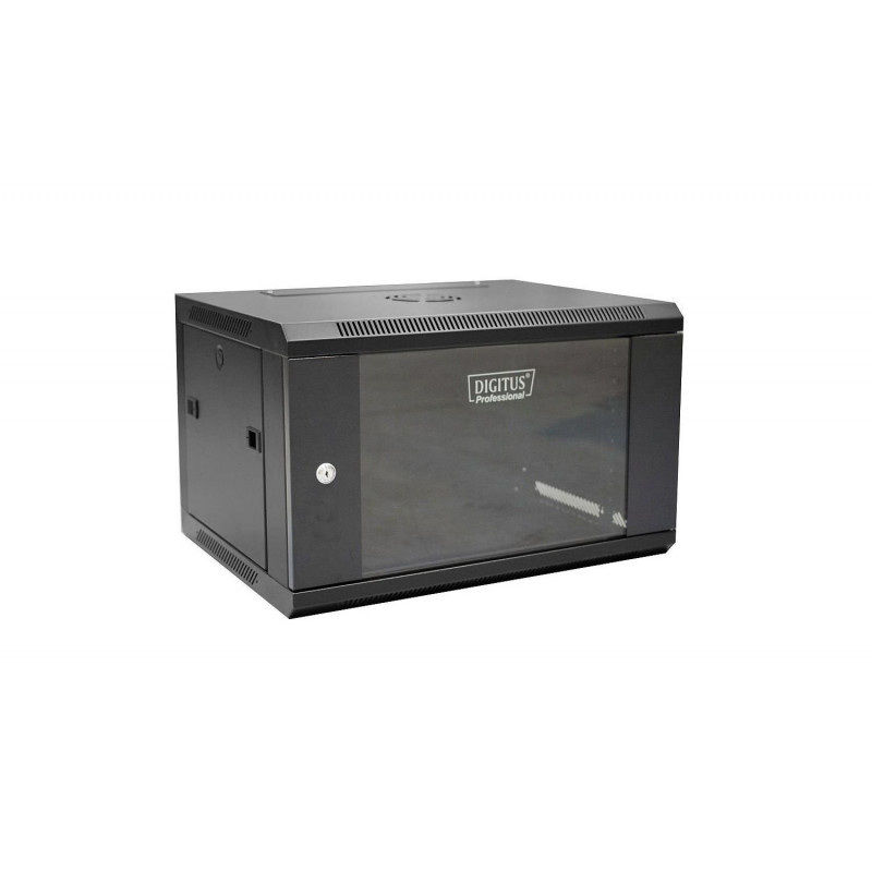 Digitus DN-W19 06U/450/B 6U sieninė spinta, juoda