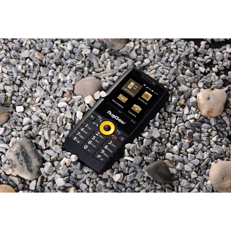 RugGear RG150 apsaugotas mygtukinis telefonas, Dual SIM, juodas