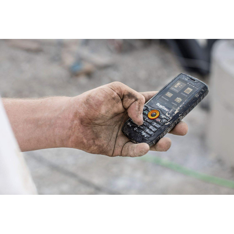 RugGear RG150 apsaugotas mygtukinis telefonas, Dual SIM, juodas
