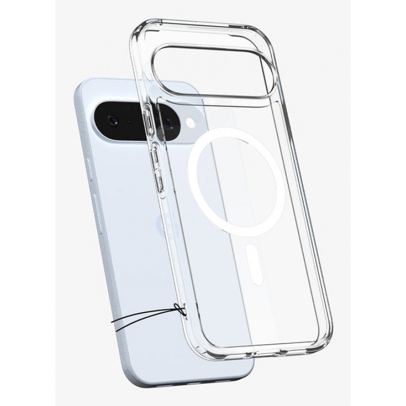 Spigen Ultra Hybrid MagSafe dėklas Google Pixel 10 Pro / Pixel 10, skaidriai baltas