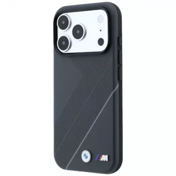 BMW M Tire Track with Silver Line MagSafe dėklas, skirtas iPhone 18 Pro / 17 Pro, antracito spalvos