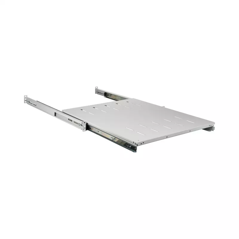 EFB Elektronik 691651NAGR.68 19″ 1U ištraukiama lentyna, montavimo gylis 378–612 mm, 30 kg, RAL 7035