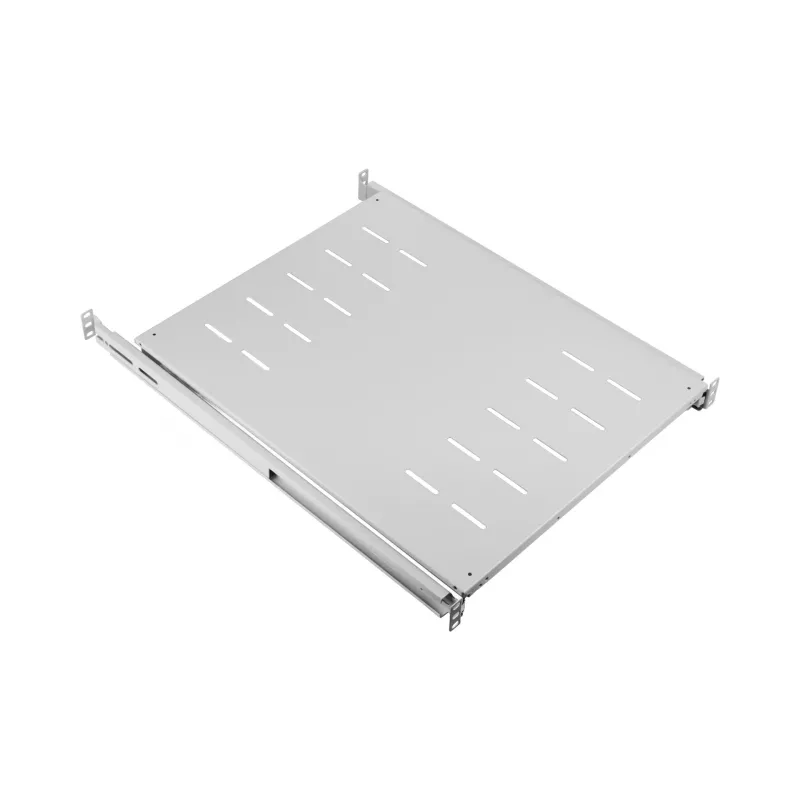 EFB Elektronik 691651NAGR.68 19″ 1U ištraukiama lentyna, montavimo gylis 378–612 mm, 30 kg, RAL 7035