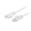 Lanberg PCU5-20CC-0050-W CAT.5E UTP komutacinis kabelis, 0,5 m, baltas (10 vnt.)
