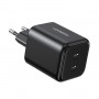 Ugreen X526 įkroviklis 45 W, 2 x USB-C, GaN, juodas
