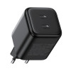 Ugreen X526 įkroviklis 45 W, 2 x USB-C, GaN, juodas