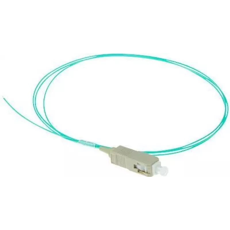 ACT RL8695 šviesolaidinis SC pigtail kabelis, 1 m, OM3, LSZH, aqua