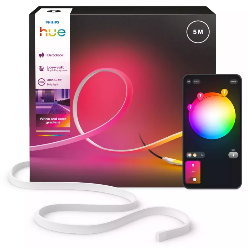 Philips Hue OmniGlow lauko šviesos juosta, 5 m, EU