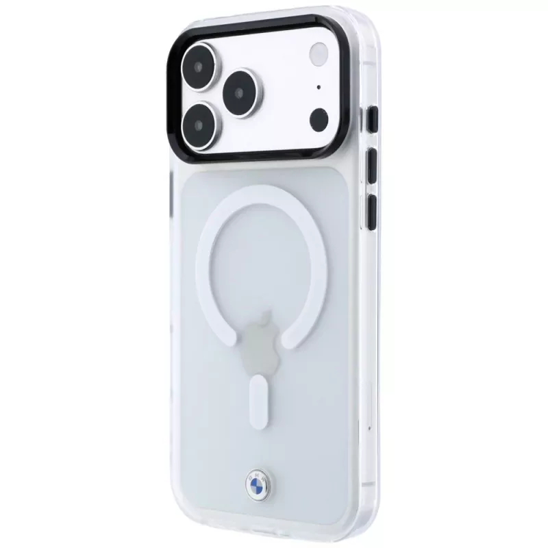 BMW Sign Frosted IML & Metal Logo MagSafe dėklas, skirtas iPhone 18 Pro Max / 17 Pro Max, skaidrus