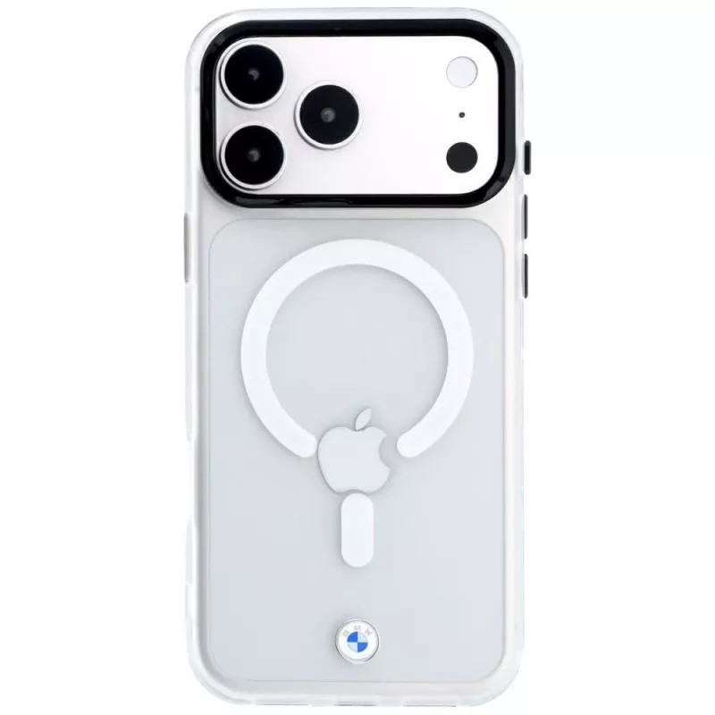 BMW Sign Frosted IML & Metal Logo MagSafe dėklas, skirtas iPhone 18 Pro Max / 17 Pro Max, skaidrus