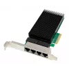 ALLNET ALL0145-4-2.5G-TX PCIe x4 keturių prievadų 2,5 Gigabit serverio tinklo adapteris, varinis RJ45
