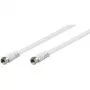 Wentronic 27035 koaksialinis kabelis, F tipo, 5 m, baltas