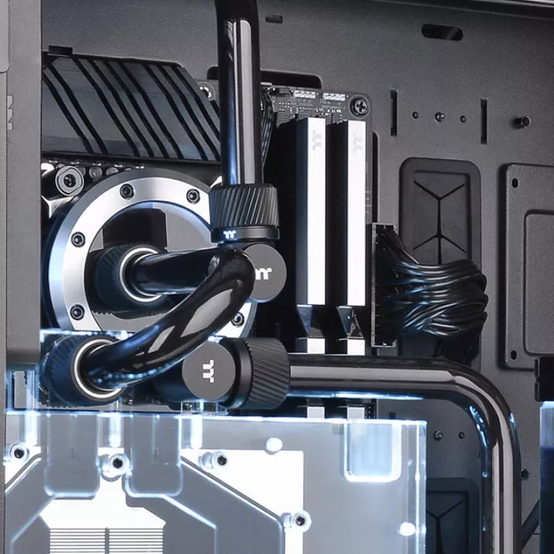 Thermaltake Pacific SF CL-W389-CA16MK-A gnybiamoji jungtis 16 mm išorinio skersmens kietam vamzdžiui, matinė juoda