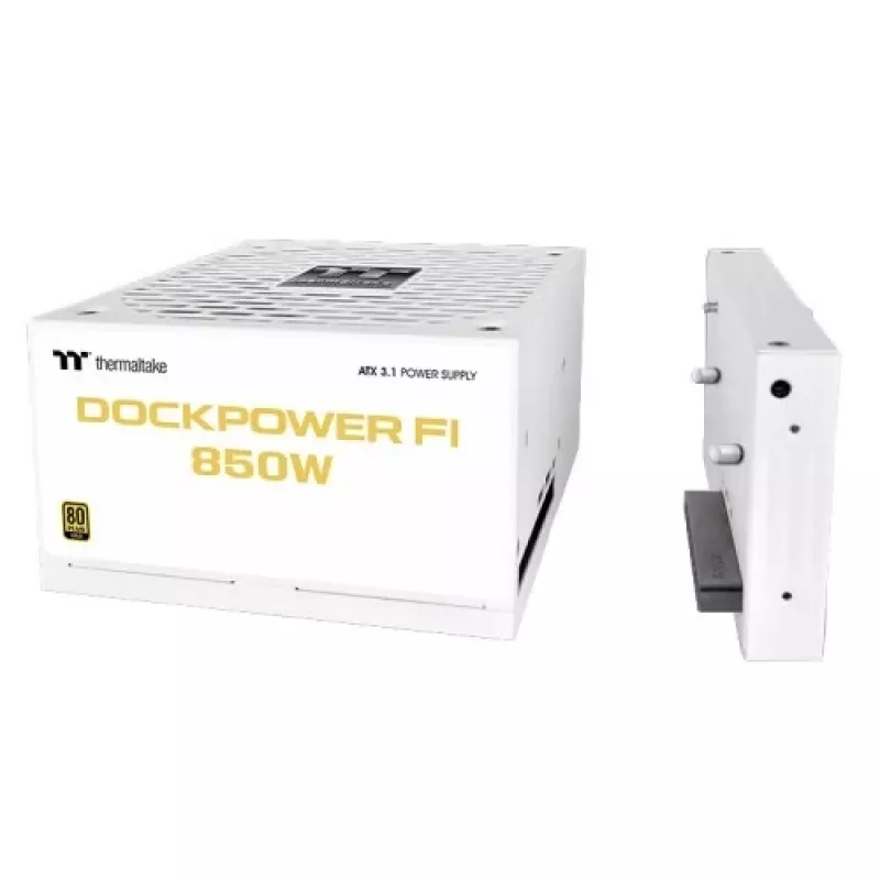Thermaltake Dockpower FI 850 W kompiuterio maitinimo blokas, ATX 3.1, 80 PLUS Gold, sniego baltumo