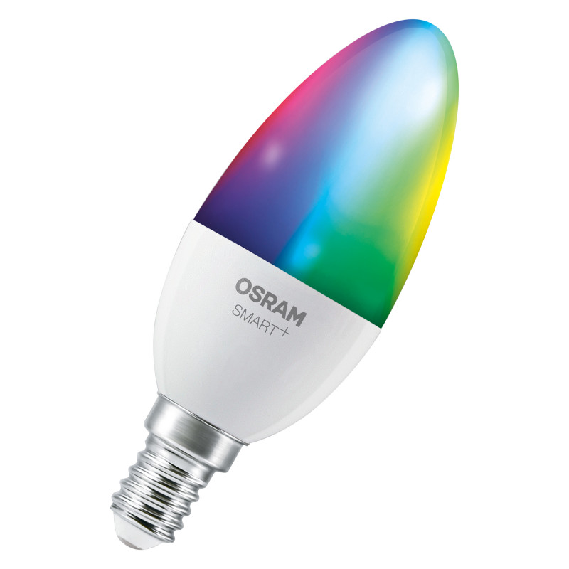 Osram SMART+ MATTER Multicolor Classic B40 išmanioji lemputė, E14, 4,9 W, RGBW, Wi-Fi