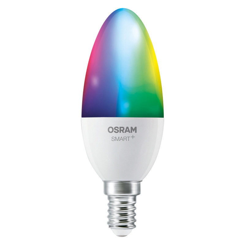Osram SMART+ MATTER Multicolor Classic B40 išmanioji lemputė, E14, 4,9 W, RGBW, Wi-Fi