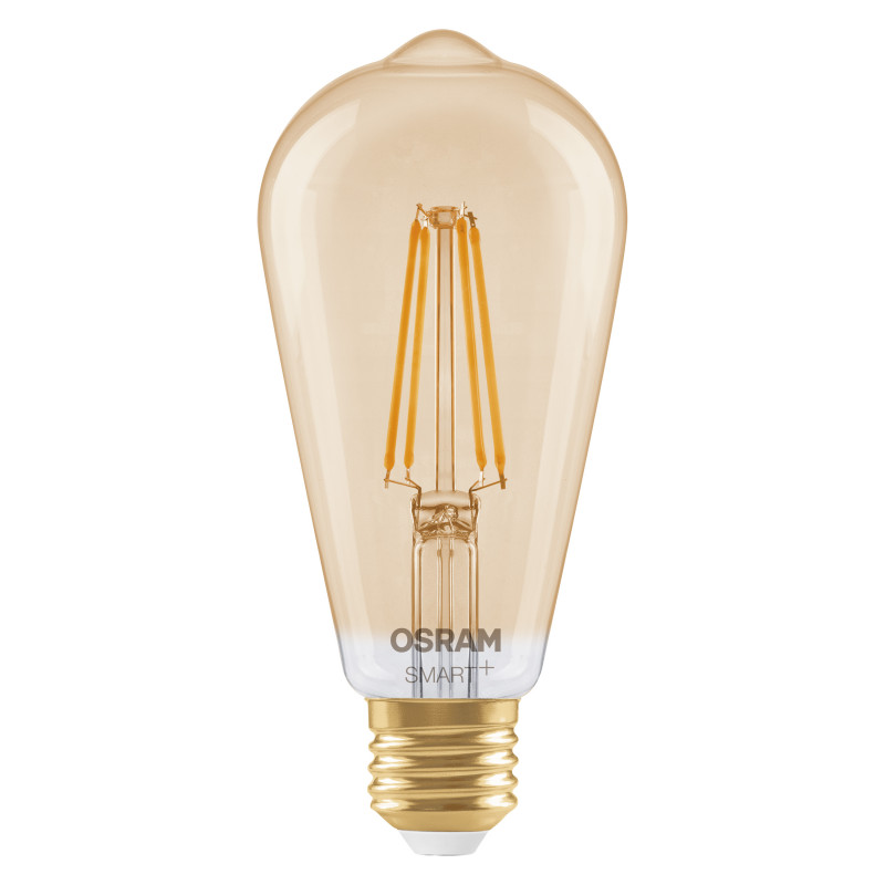 Osram SMART+ MATTER Filament Dimmable Classic Edison 53 824 išmanioji lemputė, auksinė, E27, 6 W, šiltai balta, Wi-Fi