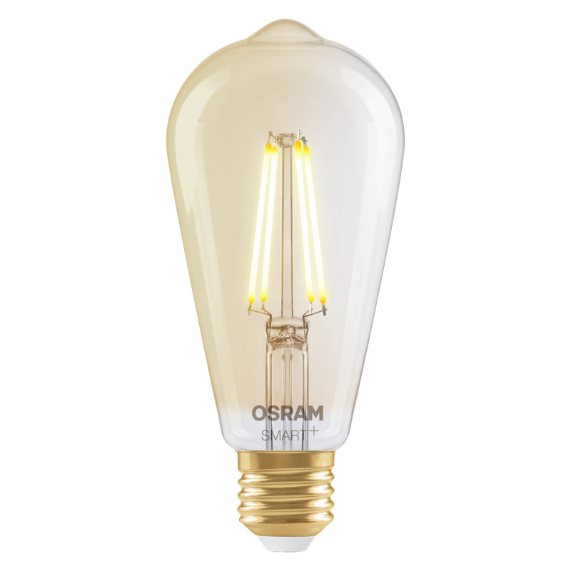 Osram SMART+ MATTER Filament Dimmable Classic Edison 53 824 išmanioji lemputė, auksinė, E27, 6 W, šiltai balta, Wi-Fi