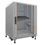 IT-BUDGET 19 colių tinklo spinta SRK 99ITB19SRK1266GGM, pilnas komplektas, 12 U, 600x600 mm, šviesiai pilka