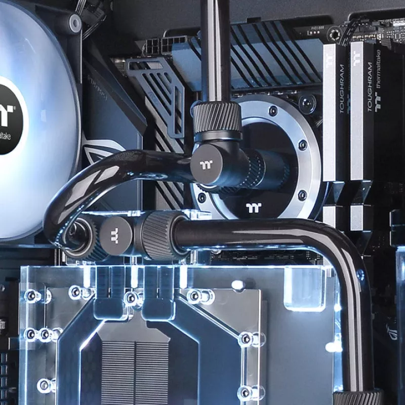 Thermaltake Pacific SF 20 mm jungties ilgintuvas (lizdas–kištukas), matinis juodas, CL-W392-CU00MK-A