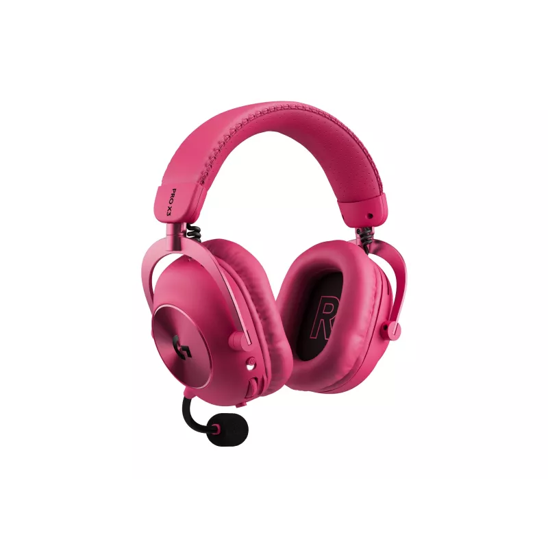 Logitech G PRO X3 LIGHTSPEED belaidės žaidimų ausinės, 2,4 GHz, purpurinės