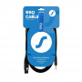 SSQ XLRMi3 garso kabelis, XLR lizdas – 3,5 mm stereo Jack, 3 m