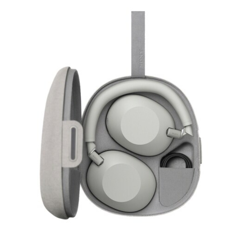 Sony WH-1000XM6 belaidės ausinės su triukšmo slopinimu, „Bluetooth“, platininio sidabro spalvos, pažeista pakuotė
