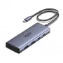 Ugreen CM498 USB šakotuvas, 1x USB-C PD, 2x USB-C, 2x USB-A 3.2 Gen2 (45379)