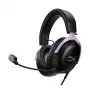 HyperX Cloud III žaidimų ausinės, juoda ir levandų spalvos
